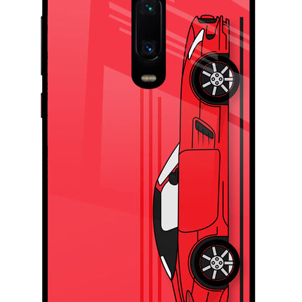 Red Velocity Redmi K20 Pro Glass Case Back Cover by Casekaro