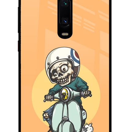 Undead Biker Redmi K20 Pro Glass Case Back Cover by Casekaro