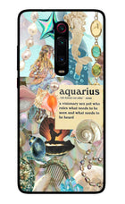 Aquarius Zodiac Redmi K20 Pro Glass Case