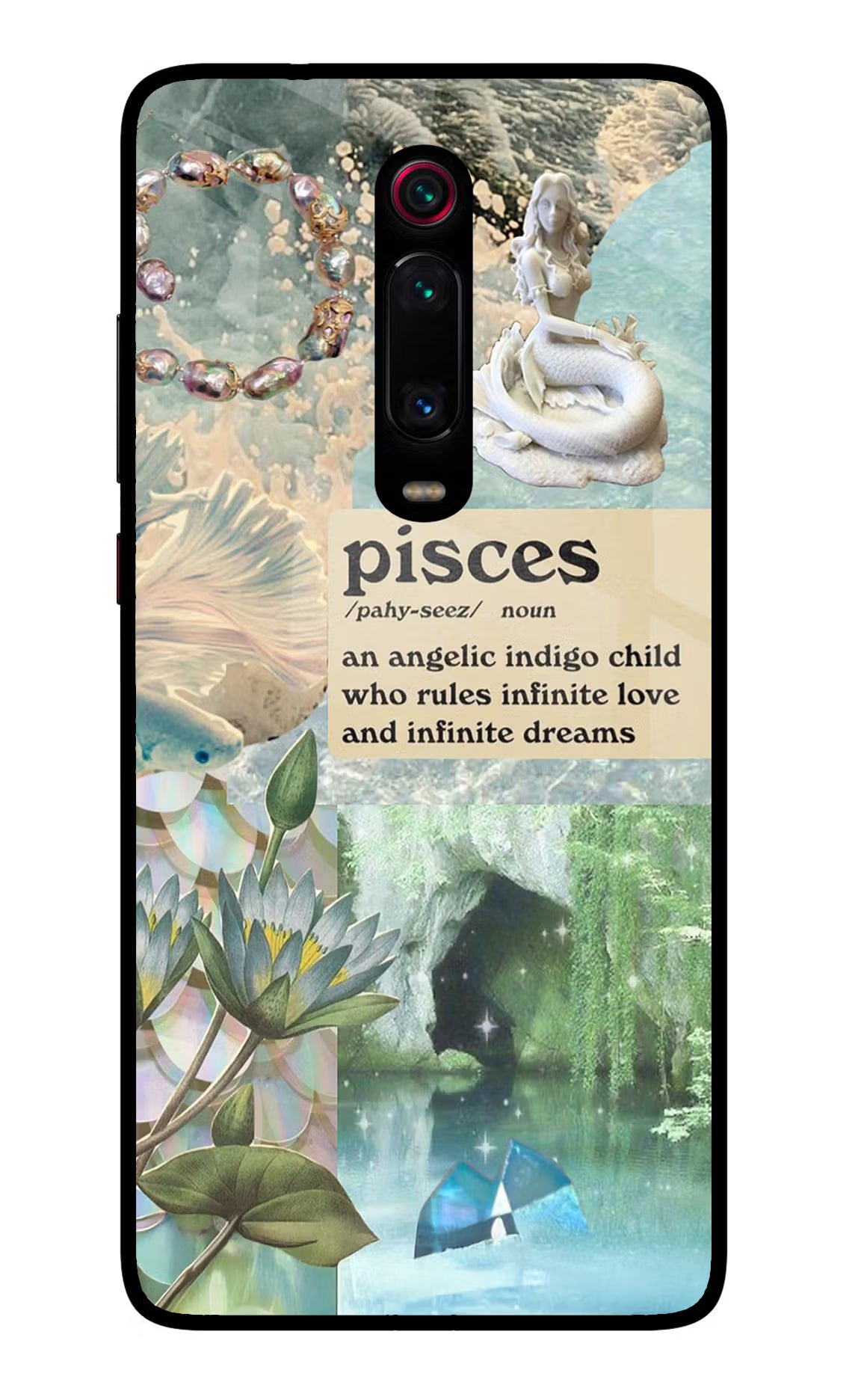 Pisces Zodiac Redmi K20 Pro Glass Case Back Cover by Casekaro