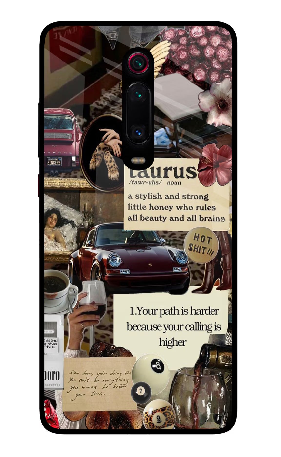 Taurus Zodiac Redmi K20 Pro Glass Case Back Cover by Casekaro