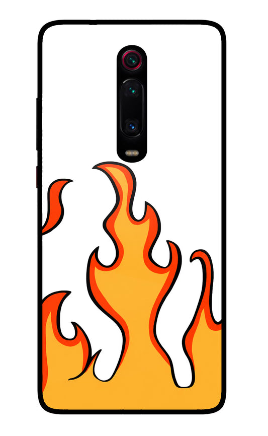 Fired Up – White Redmi K20 Pro Glass Case