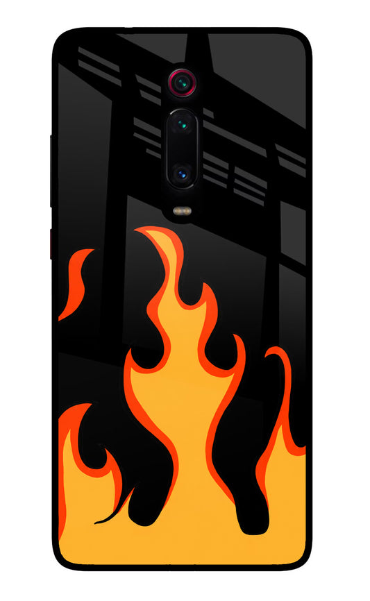 Fired Up – Black Redmi K20 Pro Glass Case