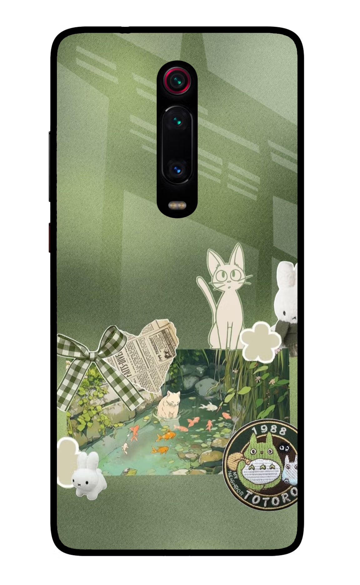 Aesthetic anime Redmi K20 Pro Glass Case Back Cover by Casekaro