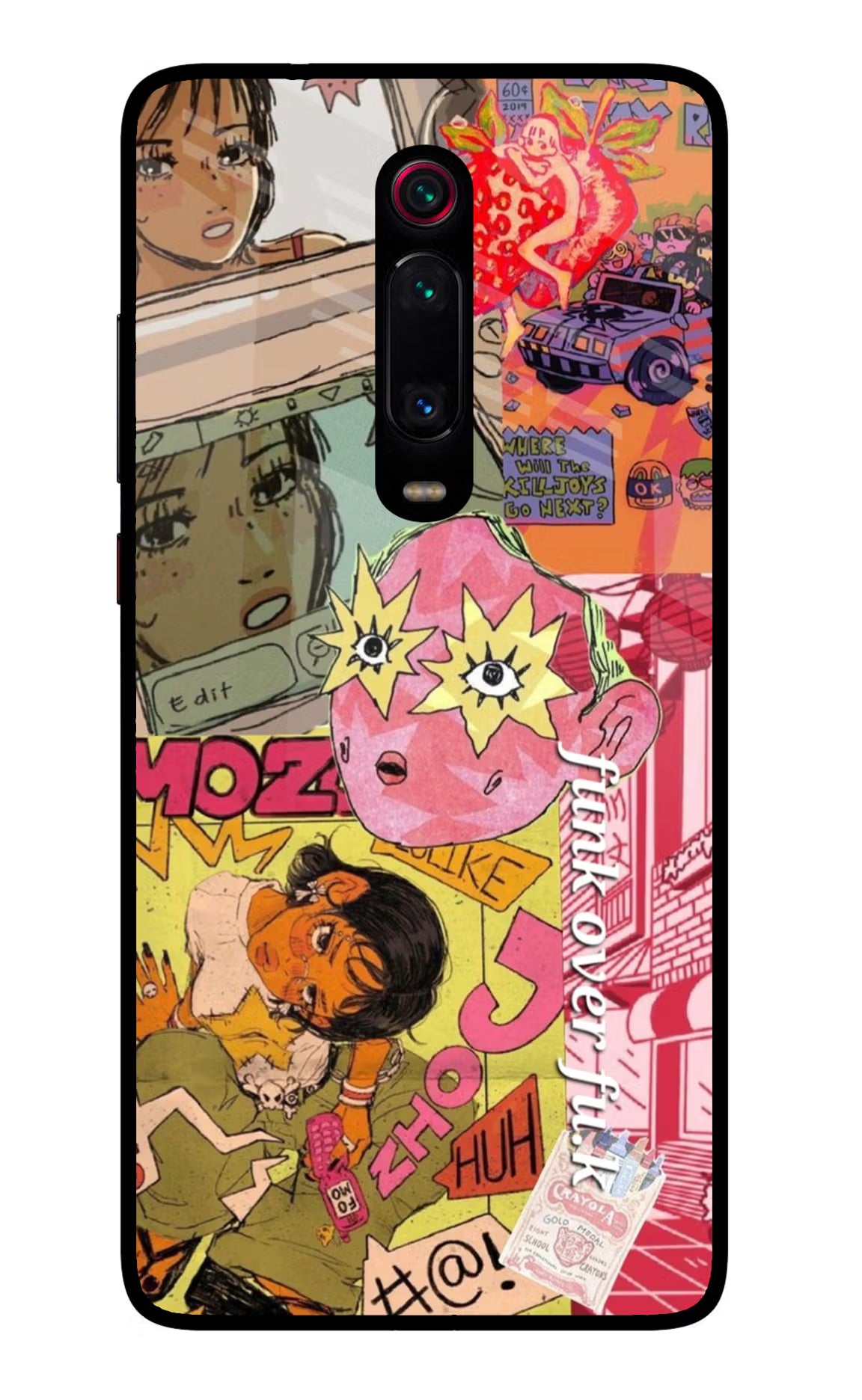 Funkover Redmi K20 Pro Glass Case Back Cover by Casekaro