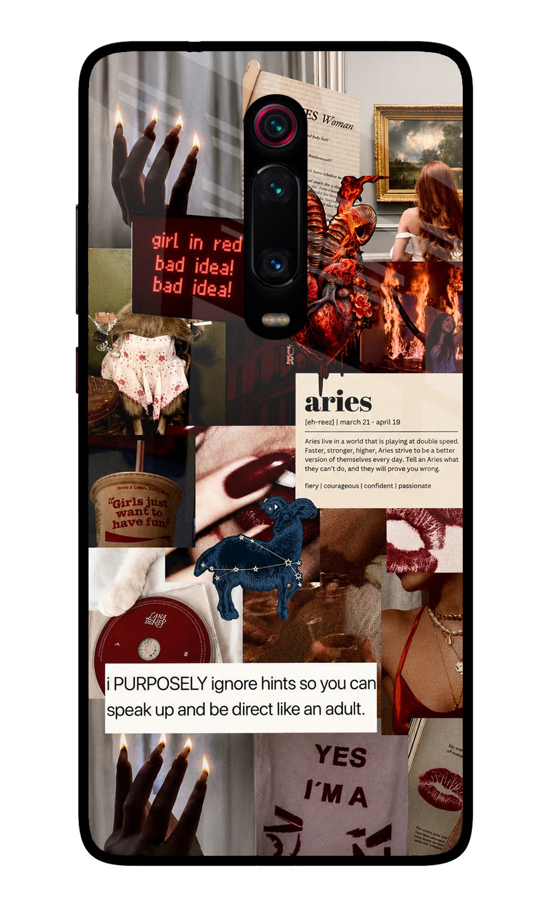 Zodiac Aries Redmi K20 Pro Glass Case