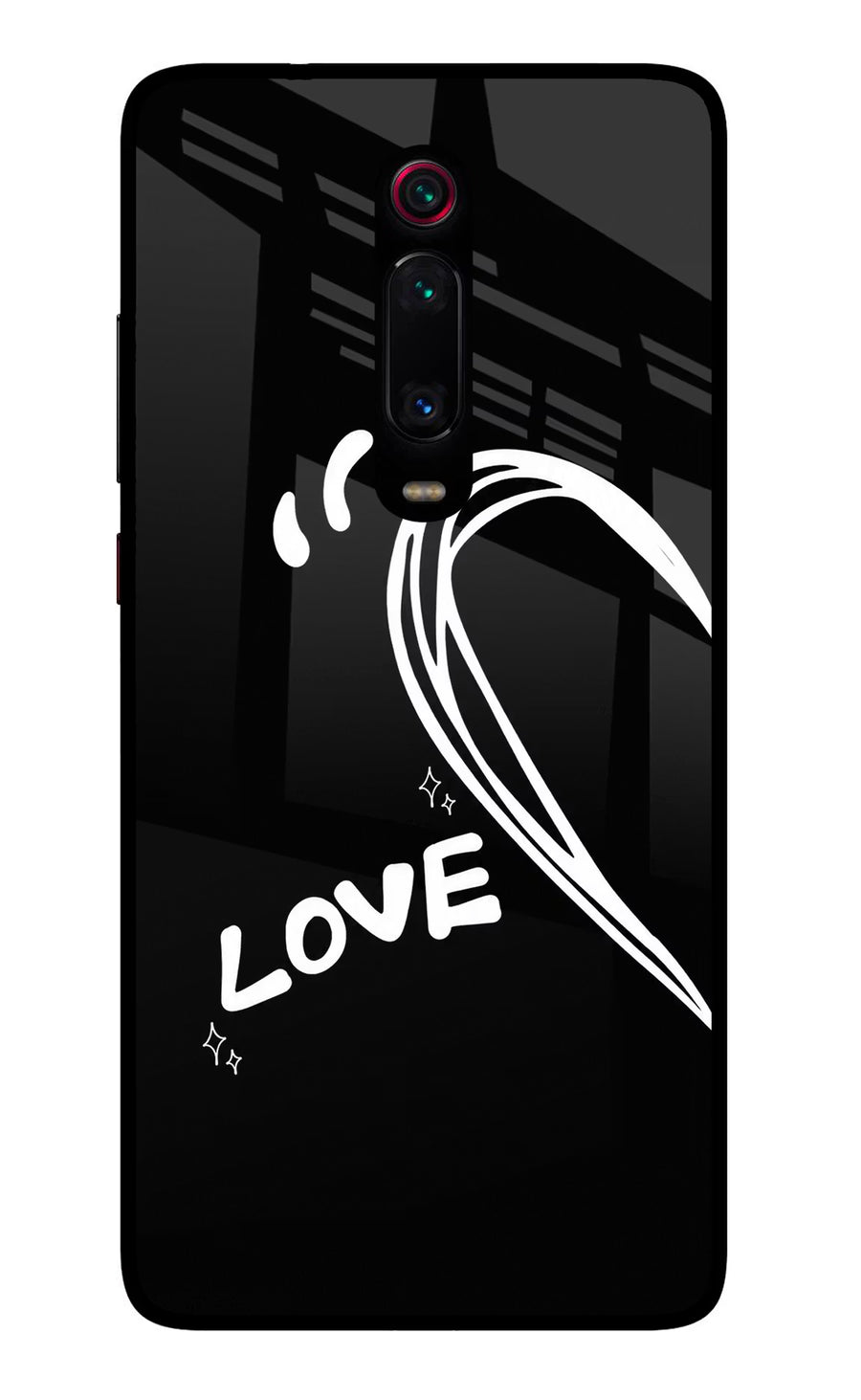 Love Line Redmi K20 Pro Back Cover, Glass case