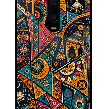 Folk Print Redmi K20 Pro Glass Case