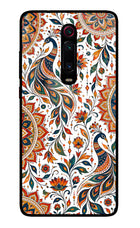 White Mayura Redmi K20 Pro Glass Case