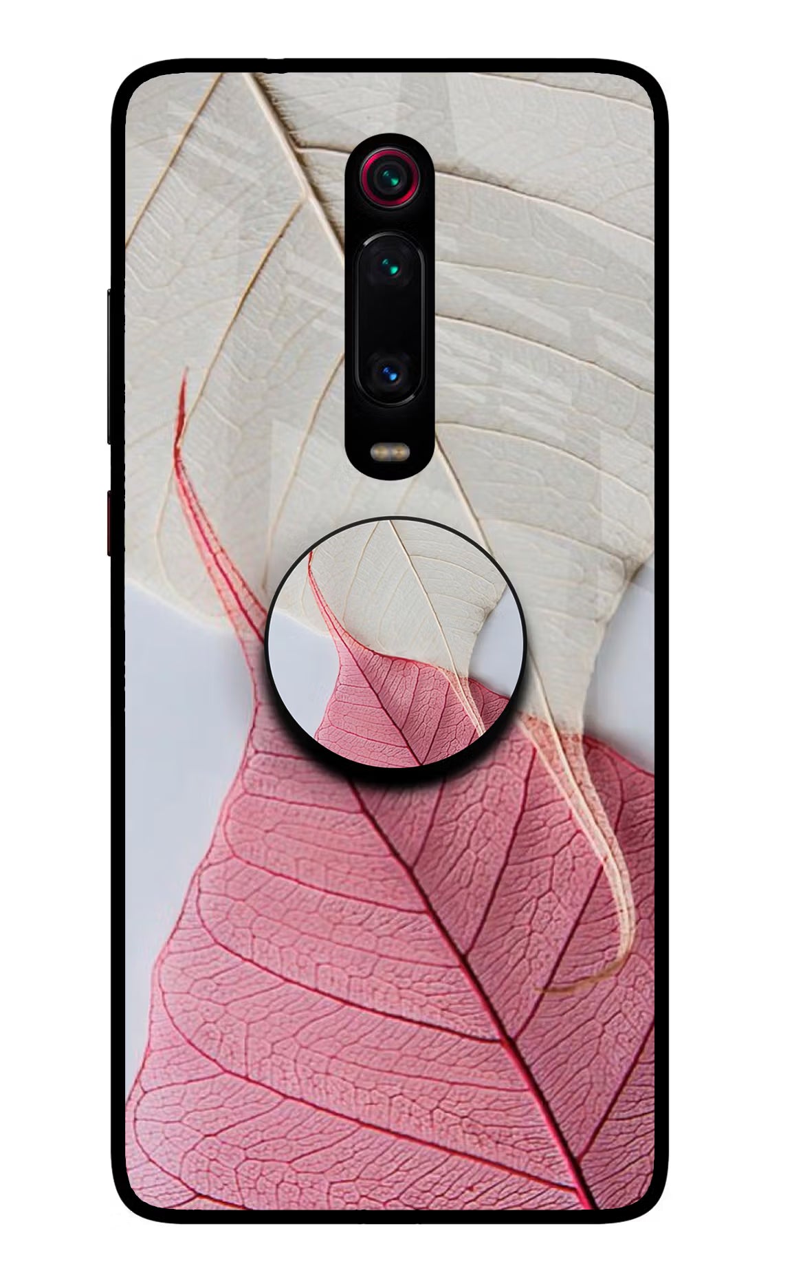 White Pink Leaf Redmi K20 Pro Pop Case by Casekaro