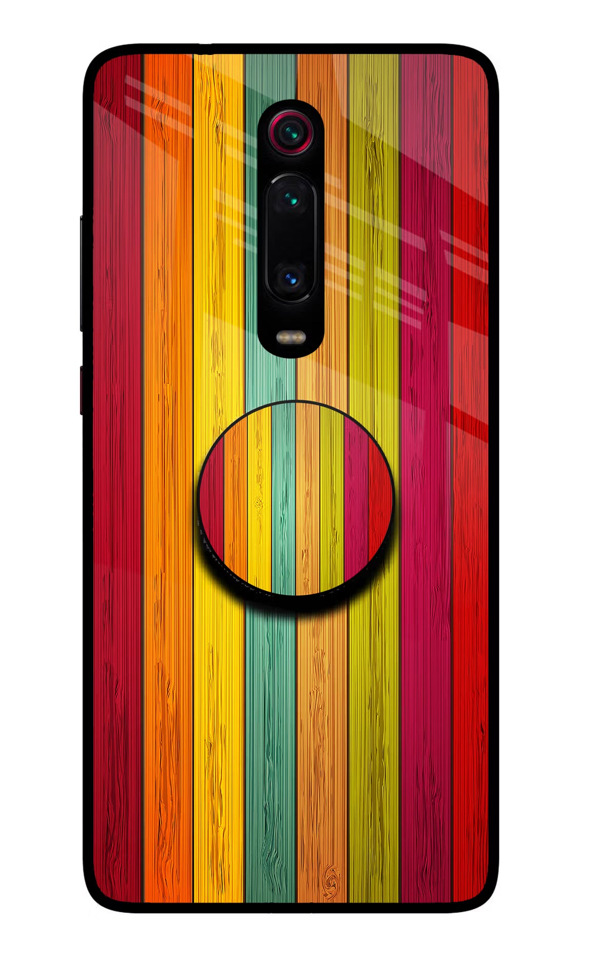 Multicolor Wooden Redmi K20 Pro Pop Case by Casekaro