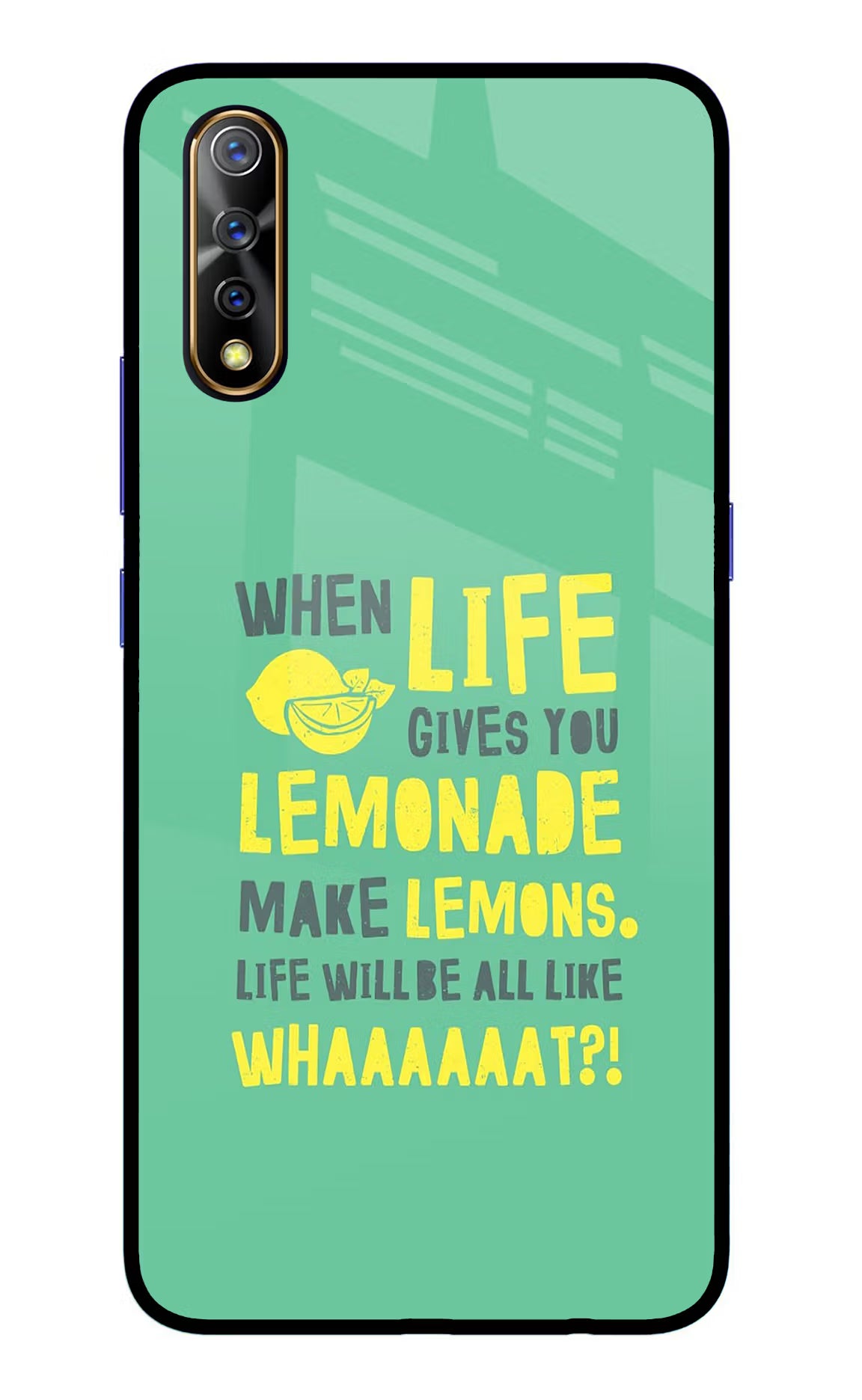 Quote Vivo S1/Z1x Glass Case Back Cover by Casekaro
