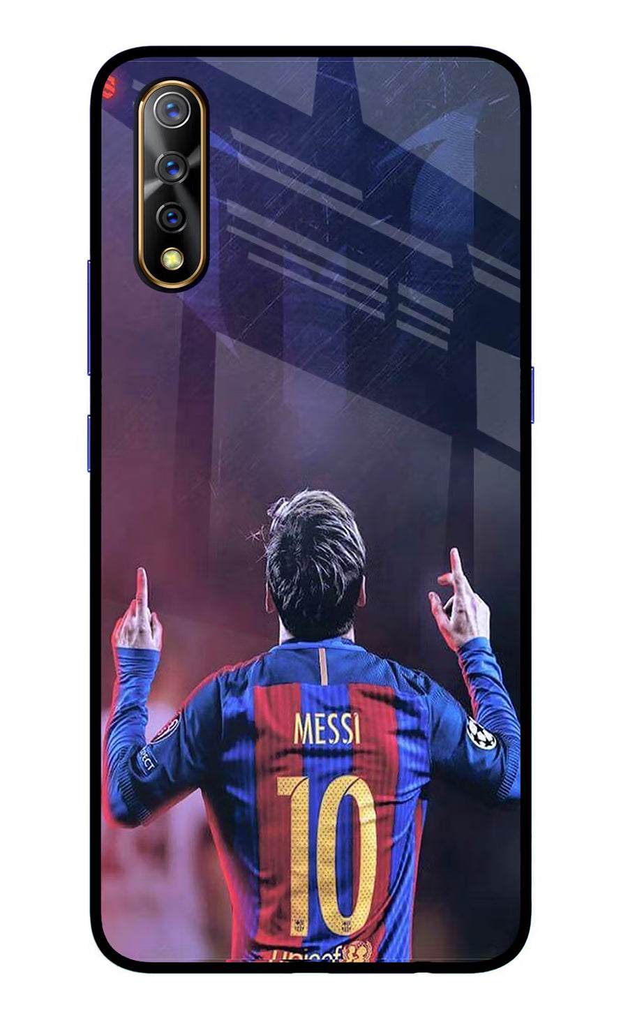 Messi Vivo S1/Z1x Back Cover, Glass case