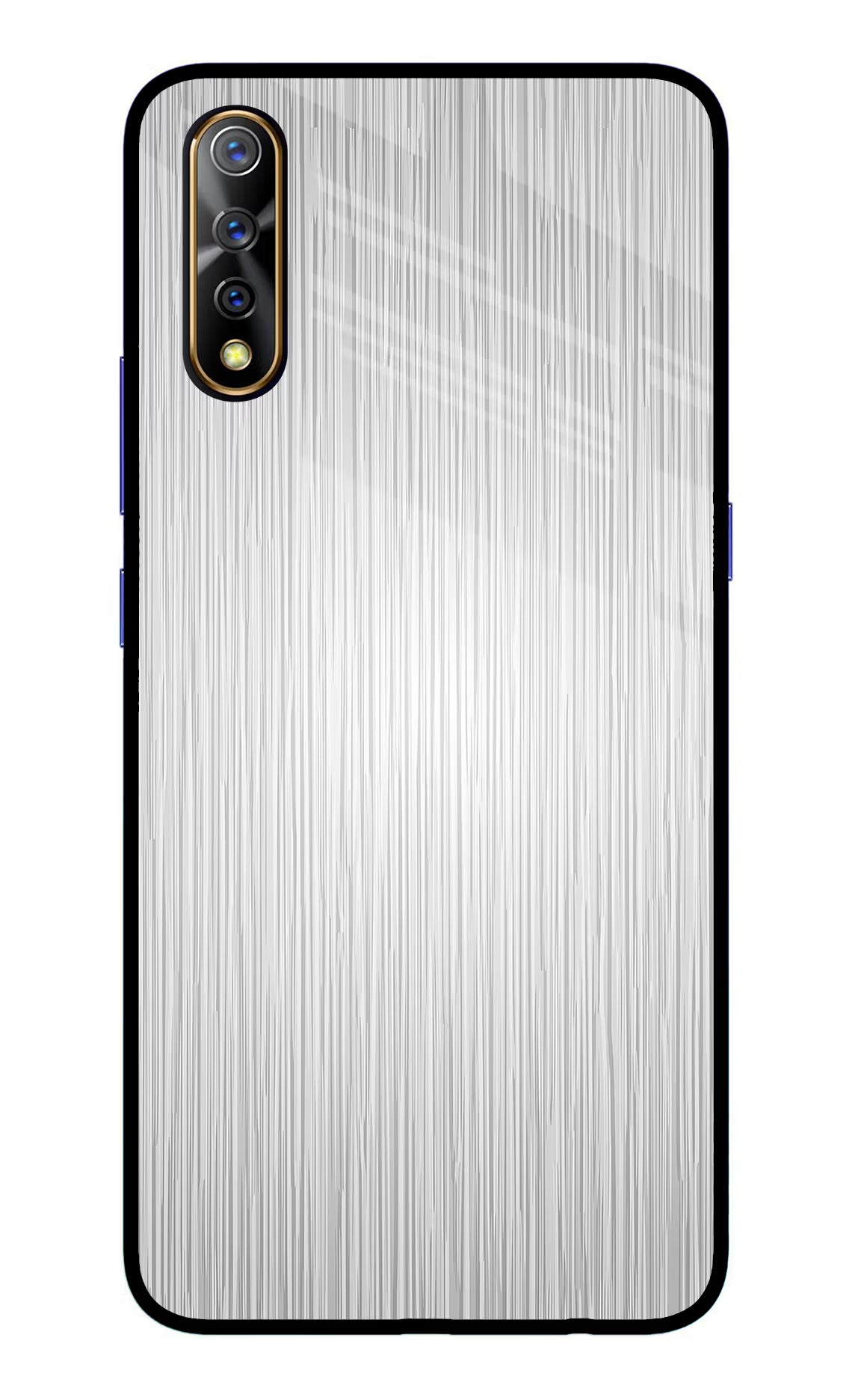 Wooden Grey Texture Vivo S1/Z1x Glass Case Back Cover by Casekaro
