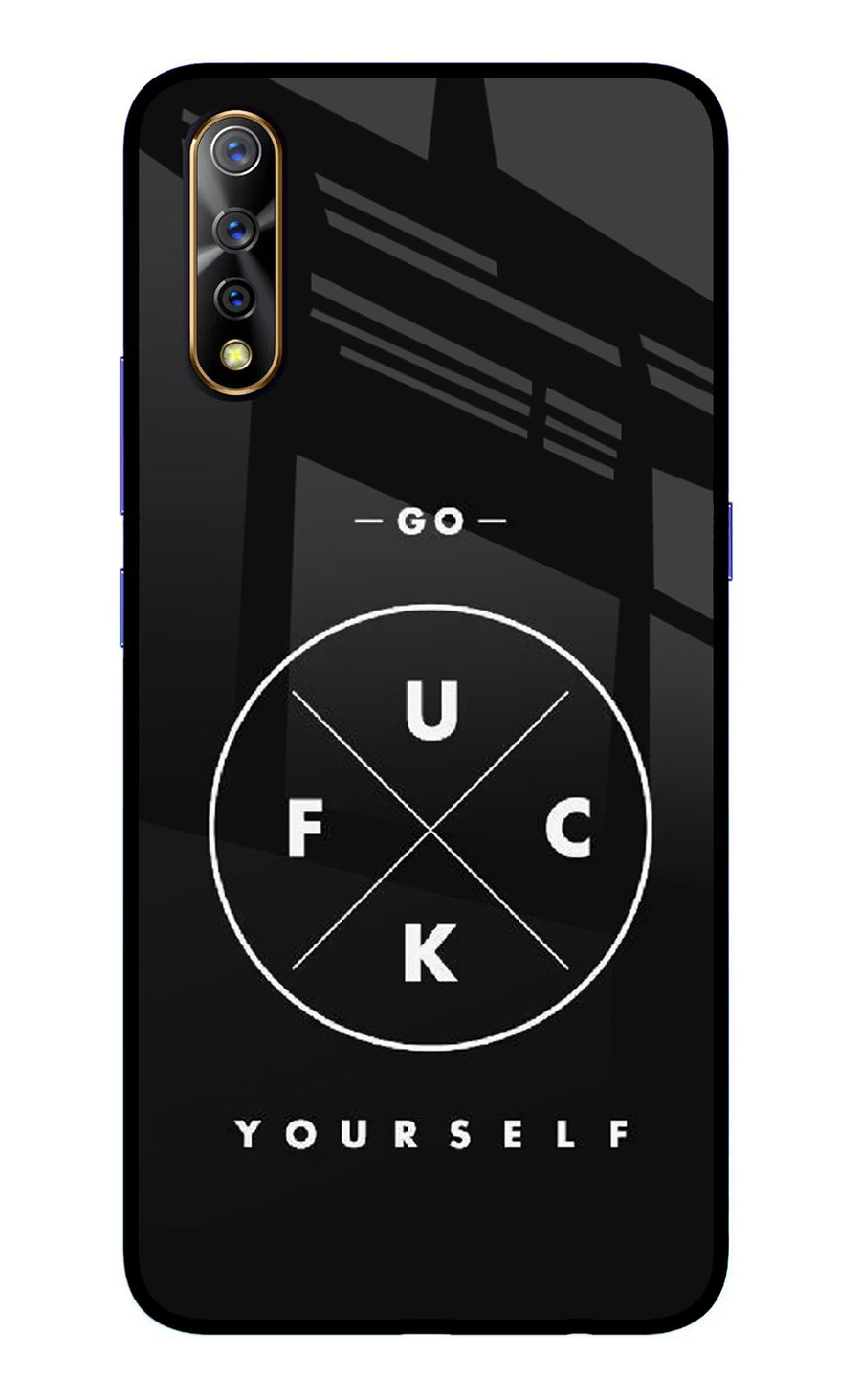 Go Fuck Yourself Vivo S1/Z1x Back Cover, Glass case