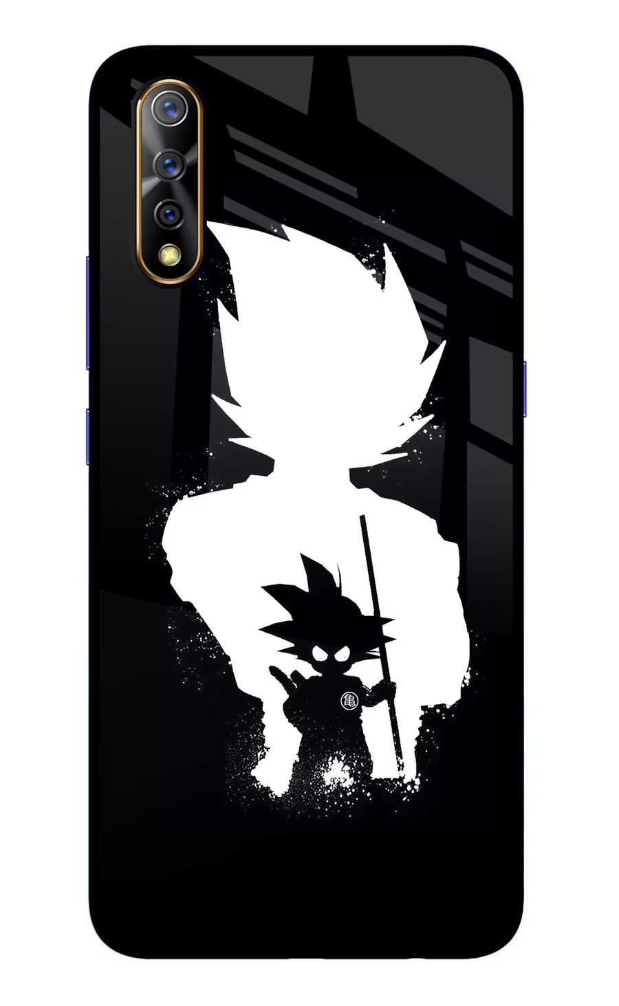 Goku Shadow Vivo S1/Z1x Back Cover, Glass case