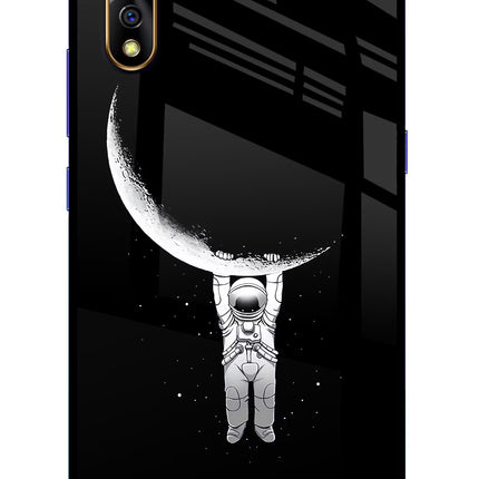 Moon Space Vivo S1/Z1x Glass Case Back Cover by Casekaro