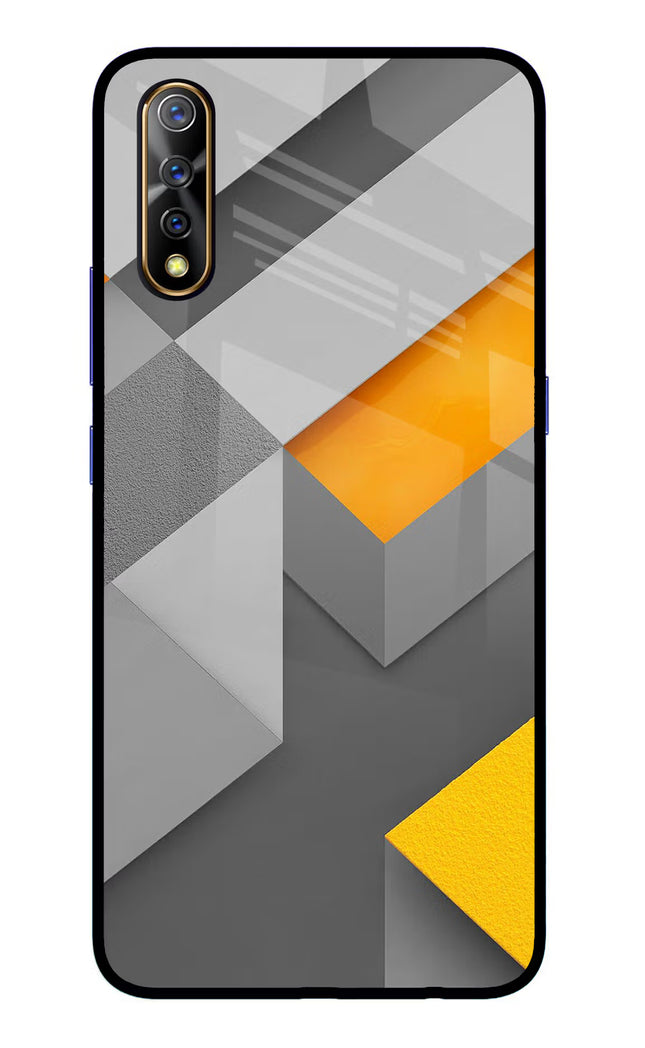 Abstract Vivo S1/Z1x Glass Case Back Cover by Casekaro