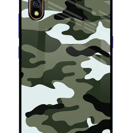 Camouflage Vivo S1/Z1x Glass Case Back Cover by Casekaro