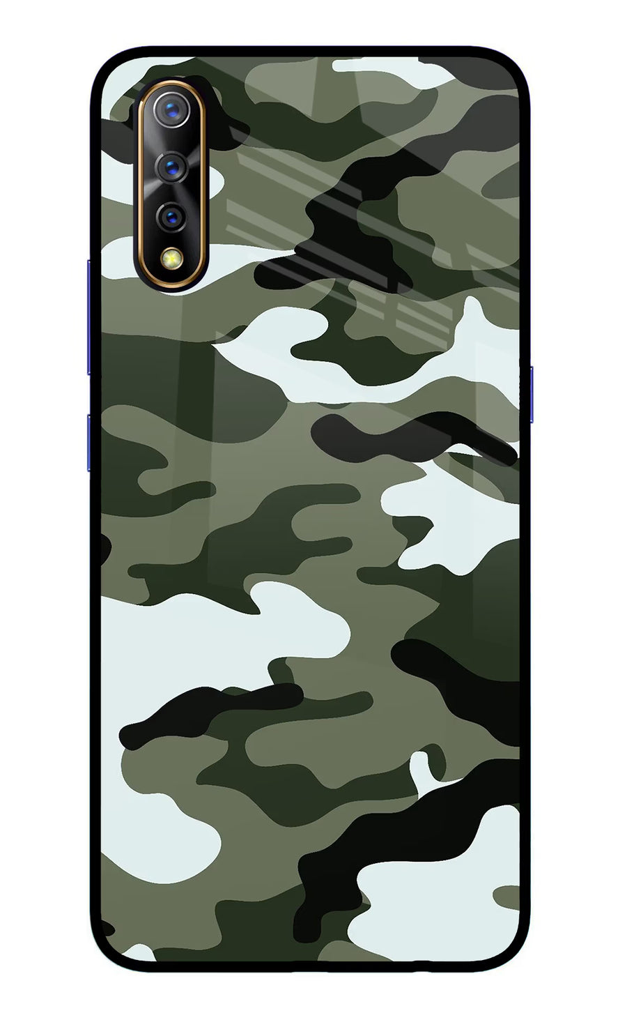 Camouflage Vivo S1/Z1x Back Cover, Glass case
