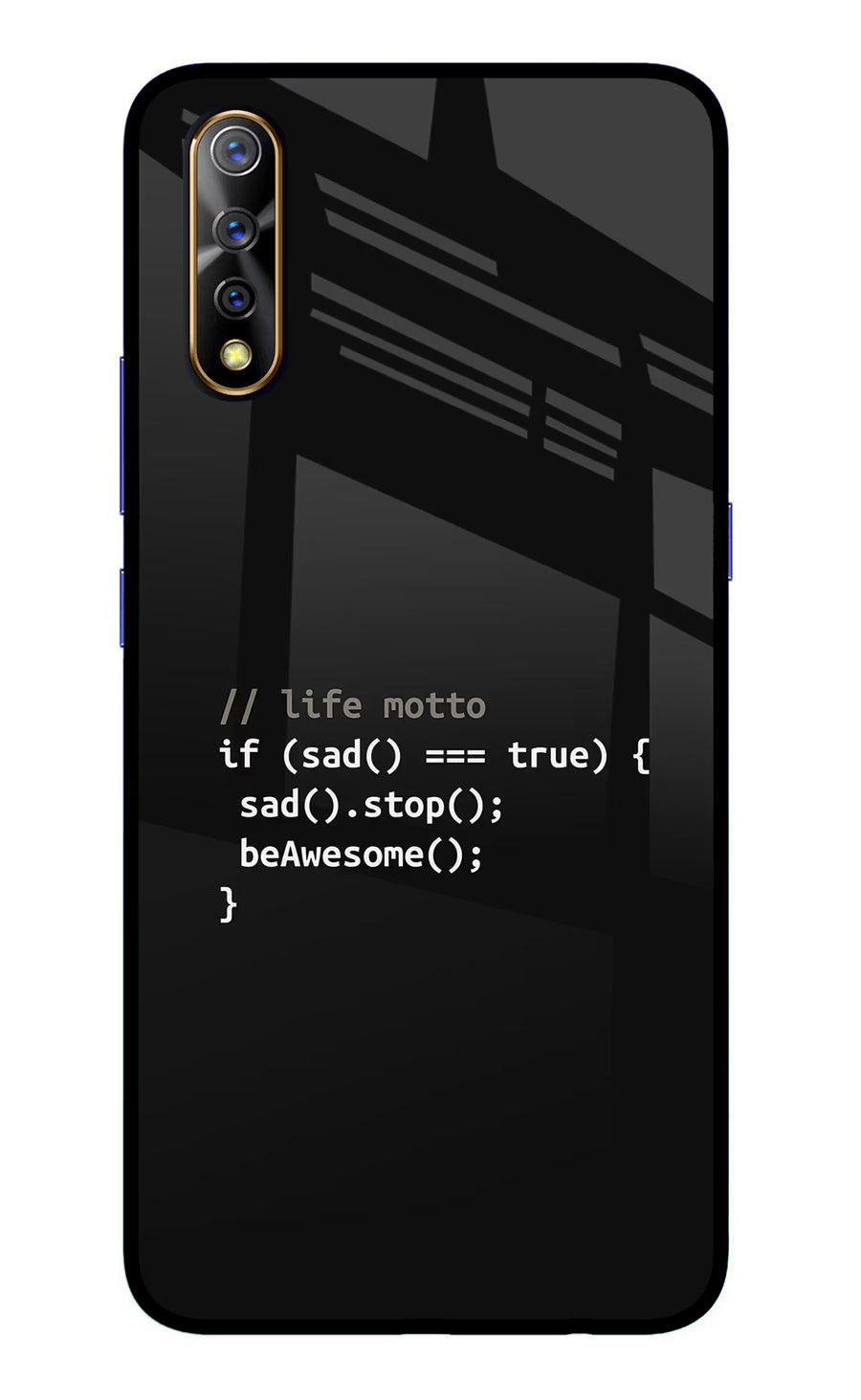 Life Motto Code Vivo S1/Z1x Back Cover, Glass case