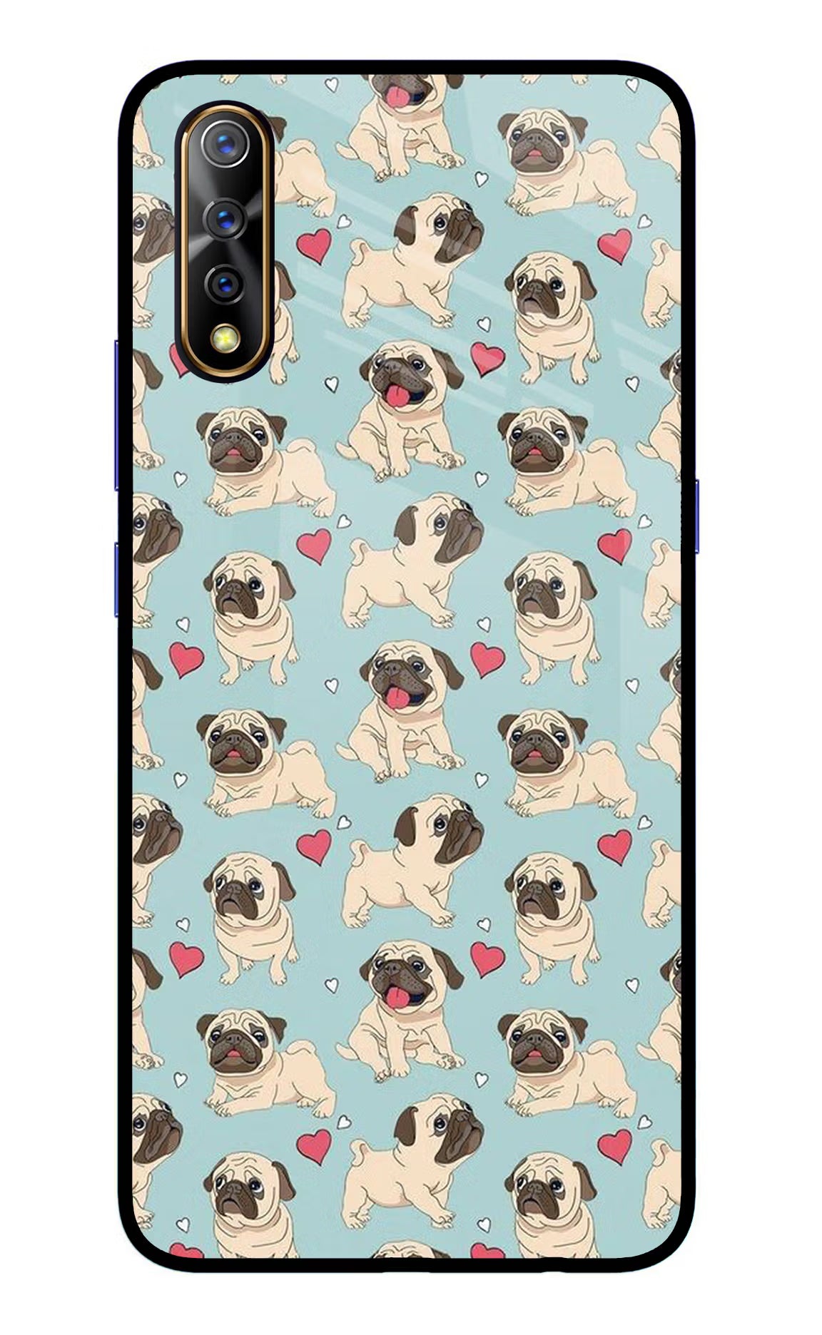 Pug Dog Vivo S1/Z1x Glass Case