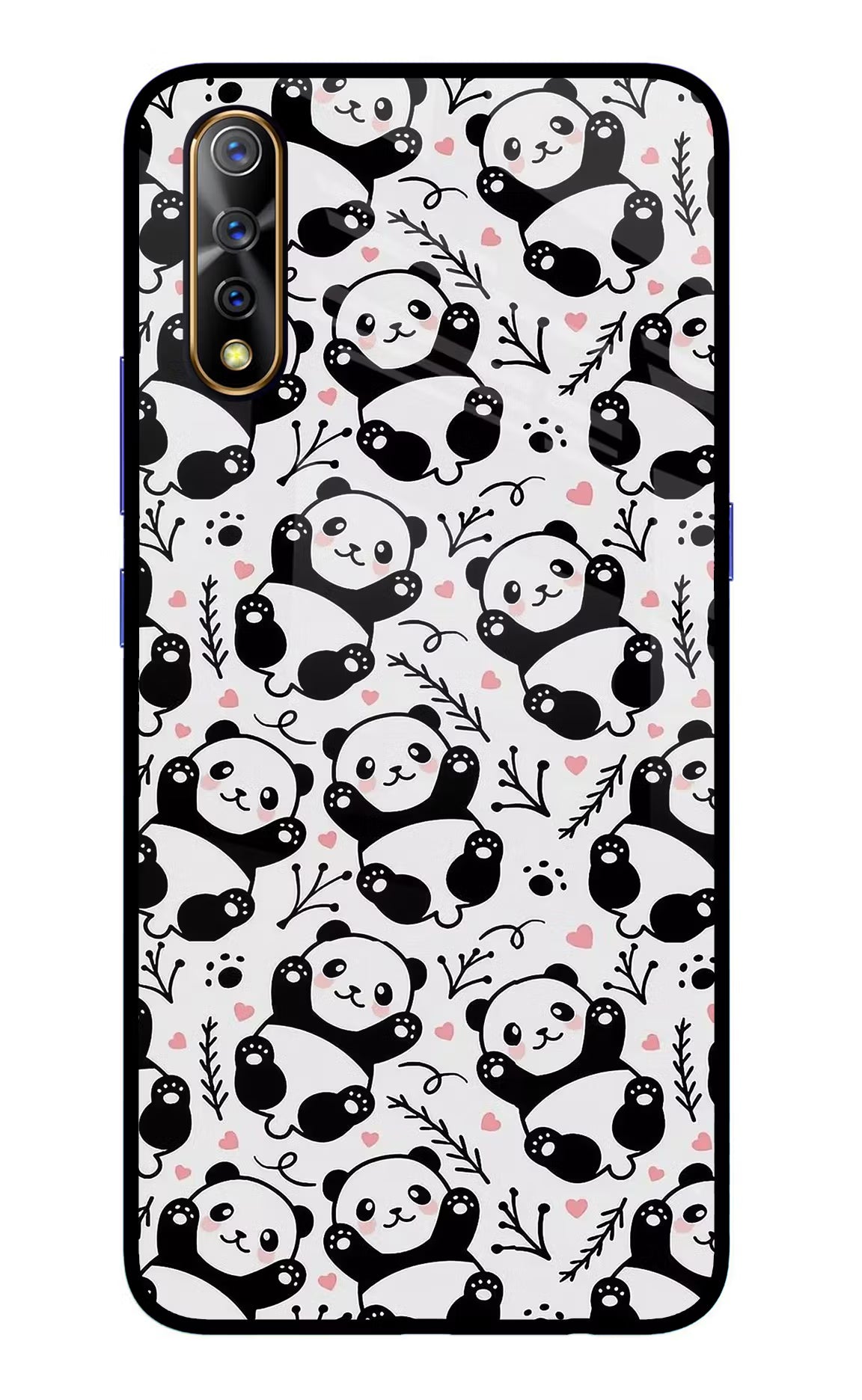 Cute Panda Vivo S1/Z1x Glass Case