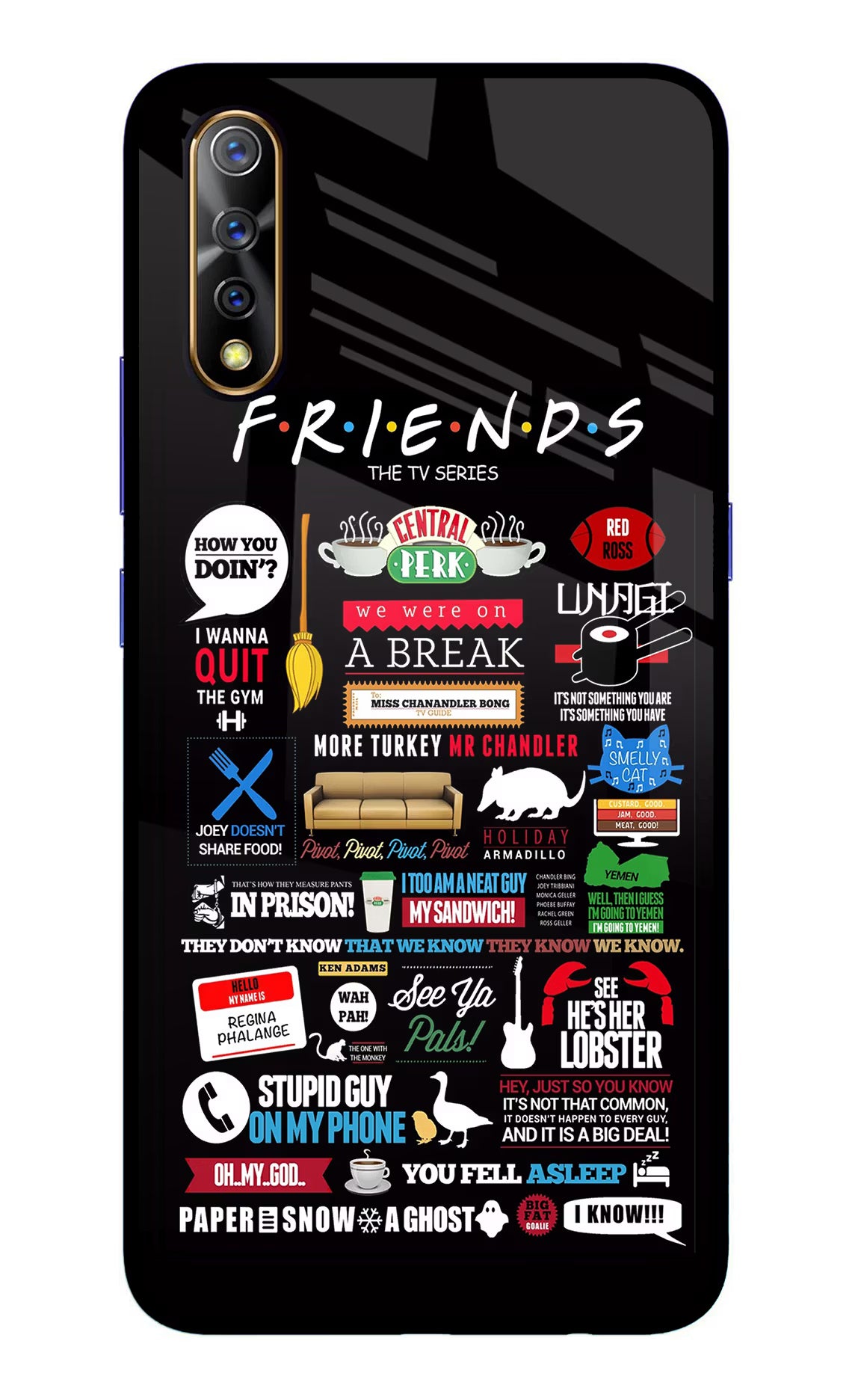 FRIENDS Vivo S1/Z1x Glass Case