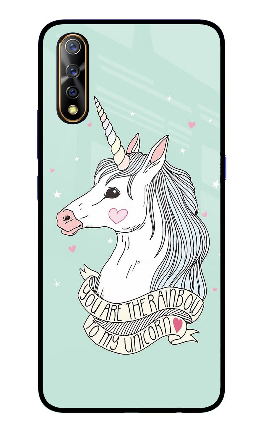 Unicorn Wallpaper Vivo S1/Z1x Back Cover, Glass case
