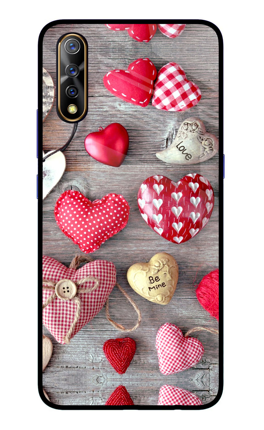 Love Wallpaper Vivo S1/Z1x Back Cover, Glass case