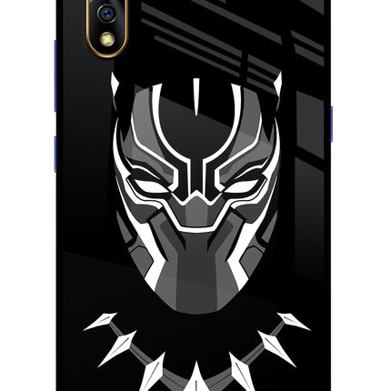 Black Panther Vivo S1/Z1x Glass Case Back Cover by Casekaro