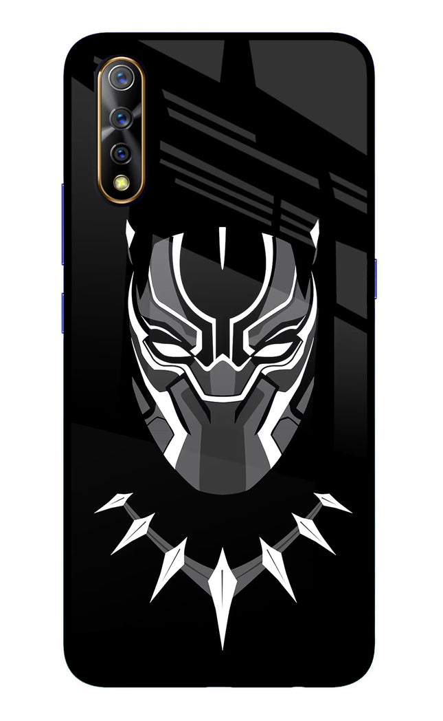 Black Panther Vivo S1/Z1x Glass Case Back Cover by Casekaro