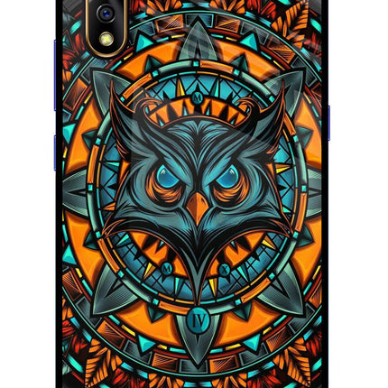 Angry Owl Art Vivo S1/Z1x Glass Case Back Cover by Casekaro