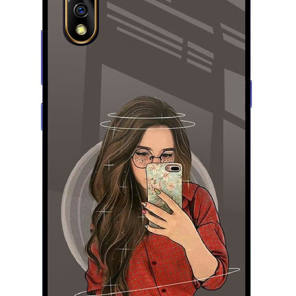 Selfie Queen Vivo S1/Z1x Glass Case Back Cover by Casekaro