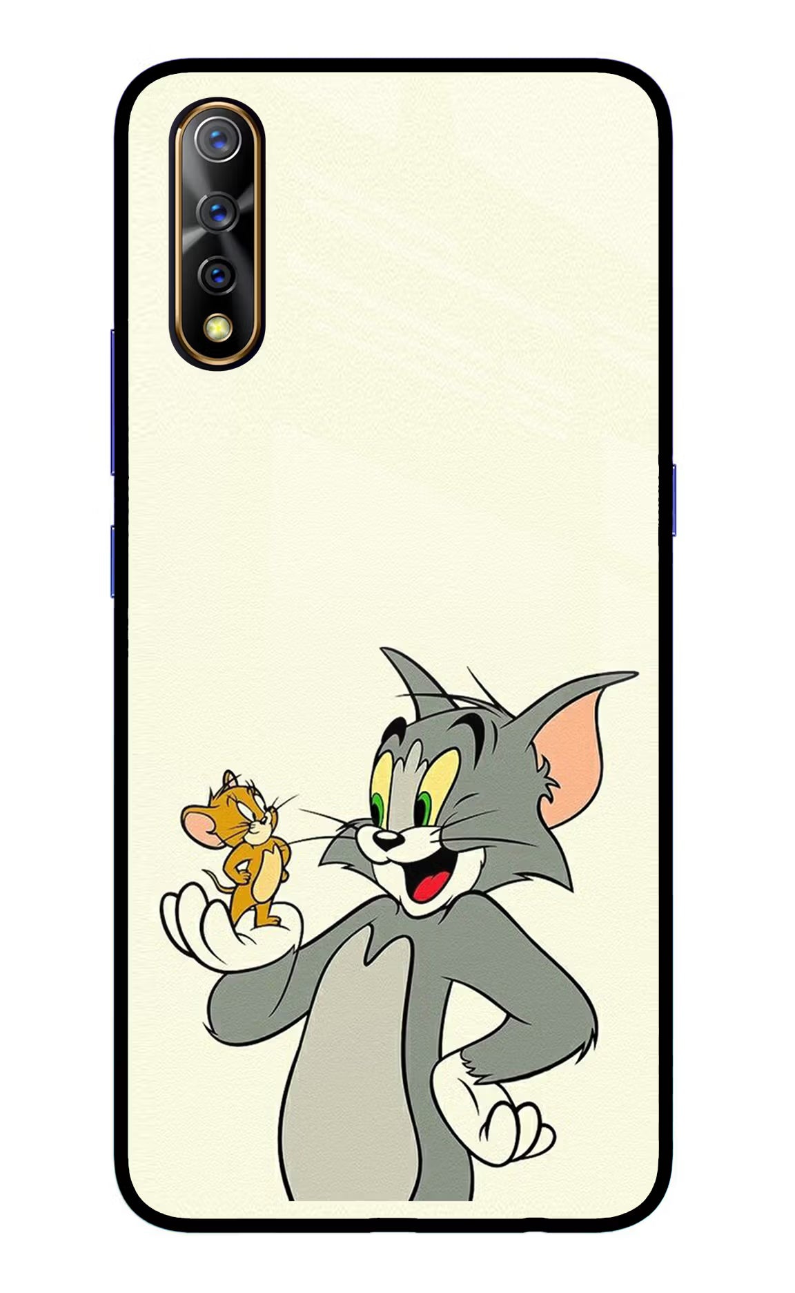 Tom & Jerry Vivo S1/Z1x Glass Case Back Cover by Casekaro
