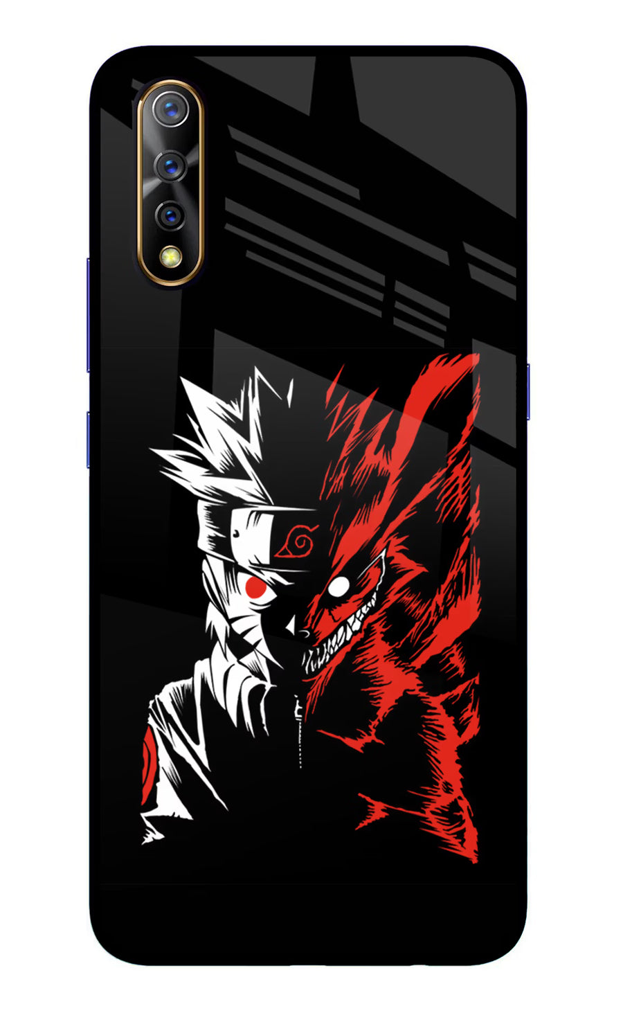 Naruto Two Face Vivo S1/Z1x Back Cover, Glass case