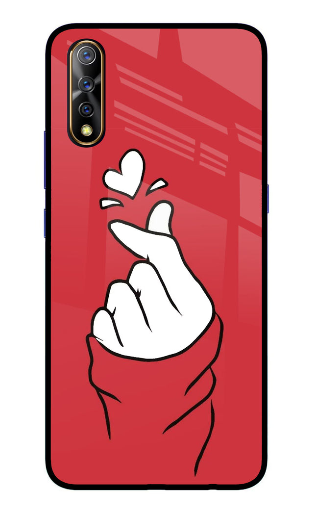 Korean Love Sign Vivo S1/Z1x Glass Case Back Cover by Casekaro