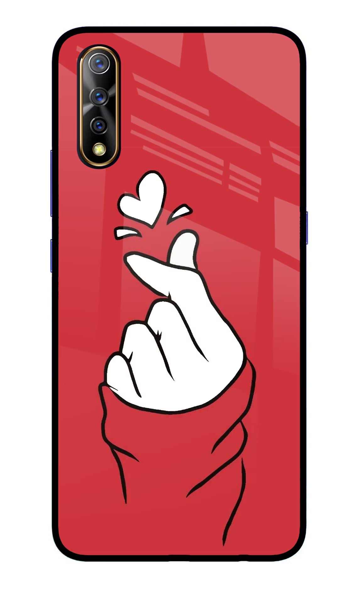 Korean Love Sign Vivo S1/Z1x Glass Case