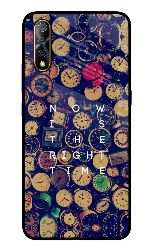 Now is the Right Time Quote Vivo S1/Z1x Glass Case