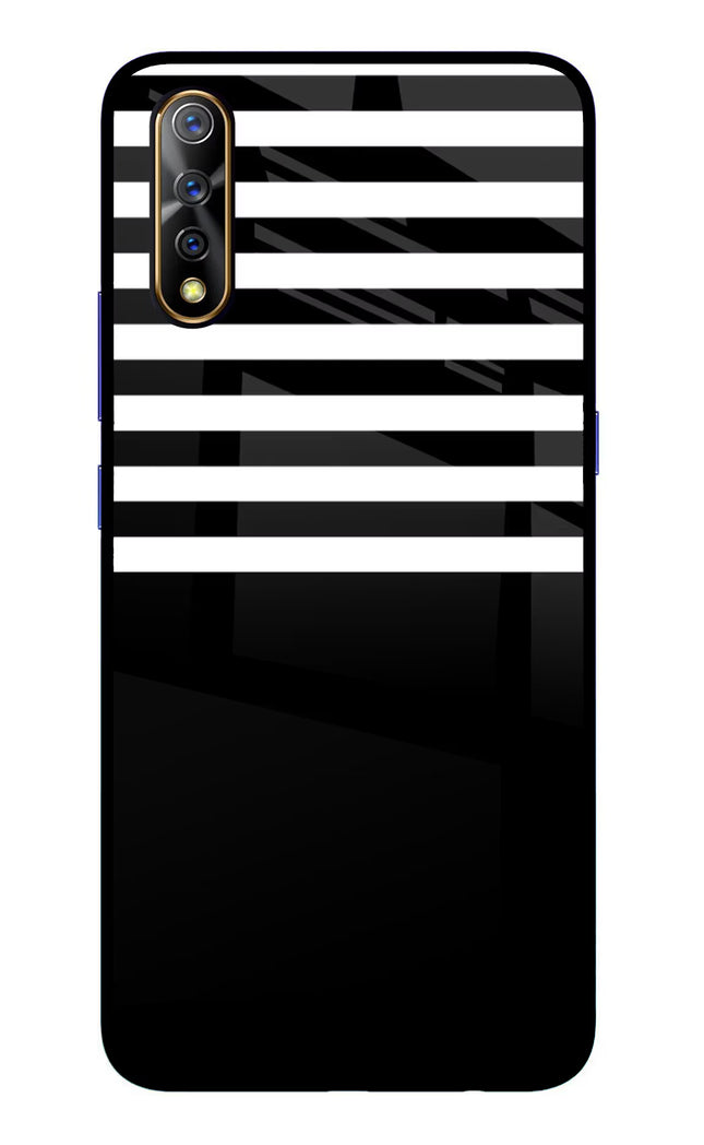 Black and White Print Vivo S1/Z1x Glass Case Back Cover by Casekaro