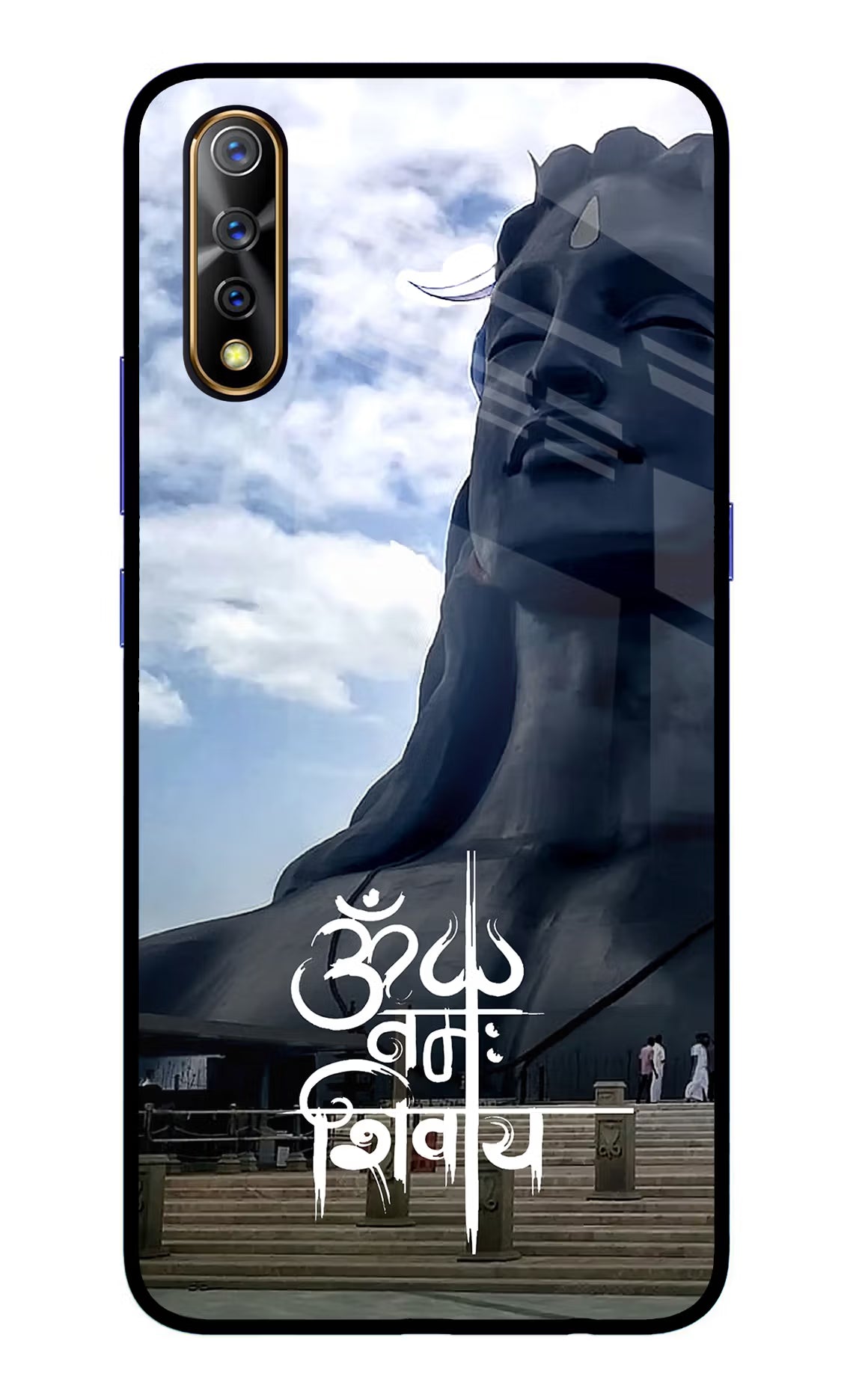 Om Namah Shivay Vivo S1/Z1x Glass Case Back Cover by Casekaro