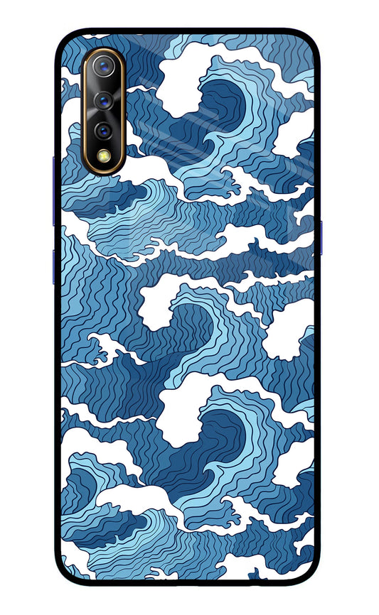 Blue Waves Vivo S1/Z1x Glass Case