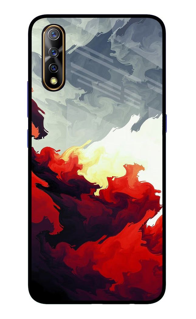 Fire Cloud Vivo S1/Z1x Glass Case Back Cover by Casekaro