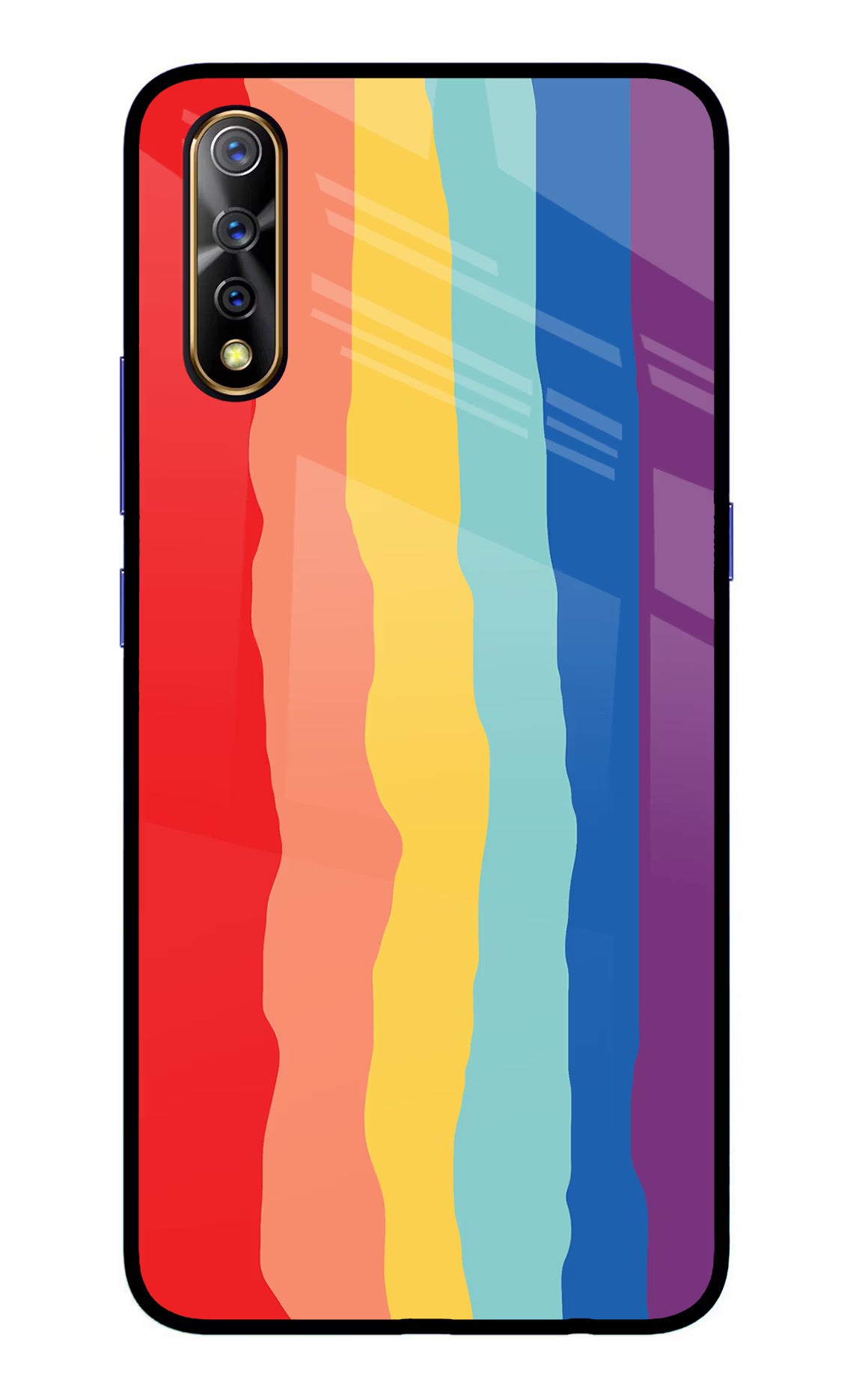 Rainbow Vivo S1/Z1x Glass Case Back Cover by Casekaro