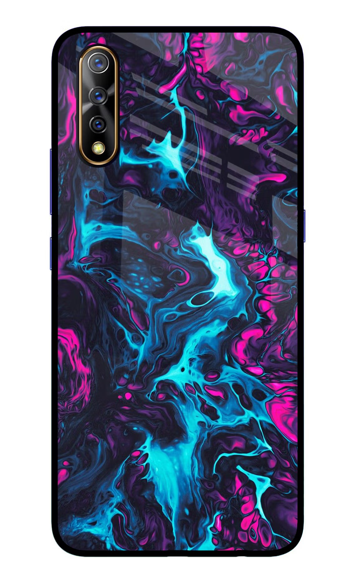 Abstract Vivo S1/Z1x Glass Case Back Cover by Casekaro