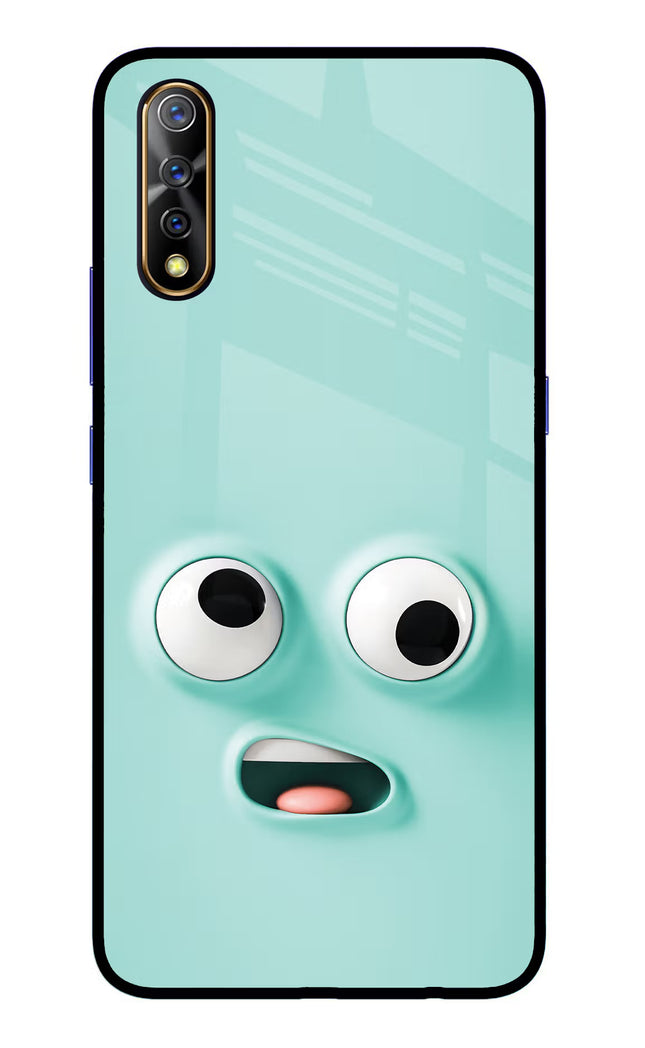 Funny Cartoon Vivo S1/Z1x Glass Case Back Cover by Casekaro