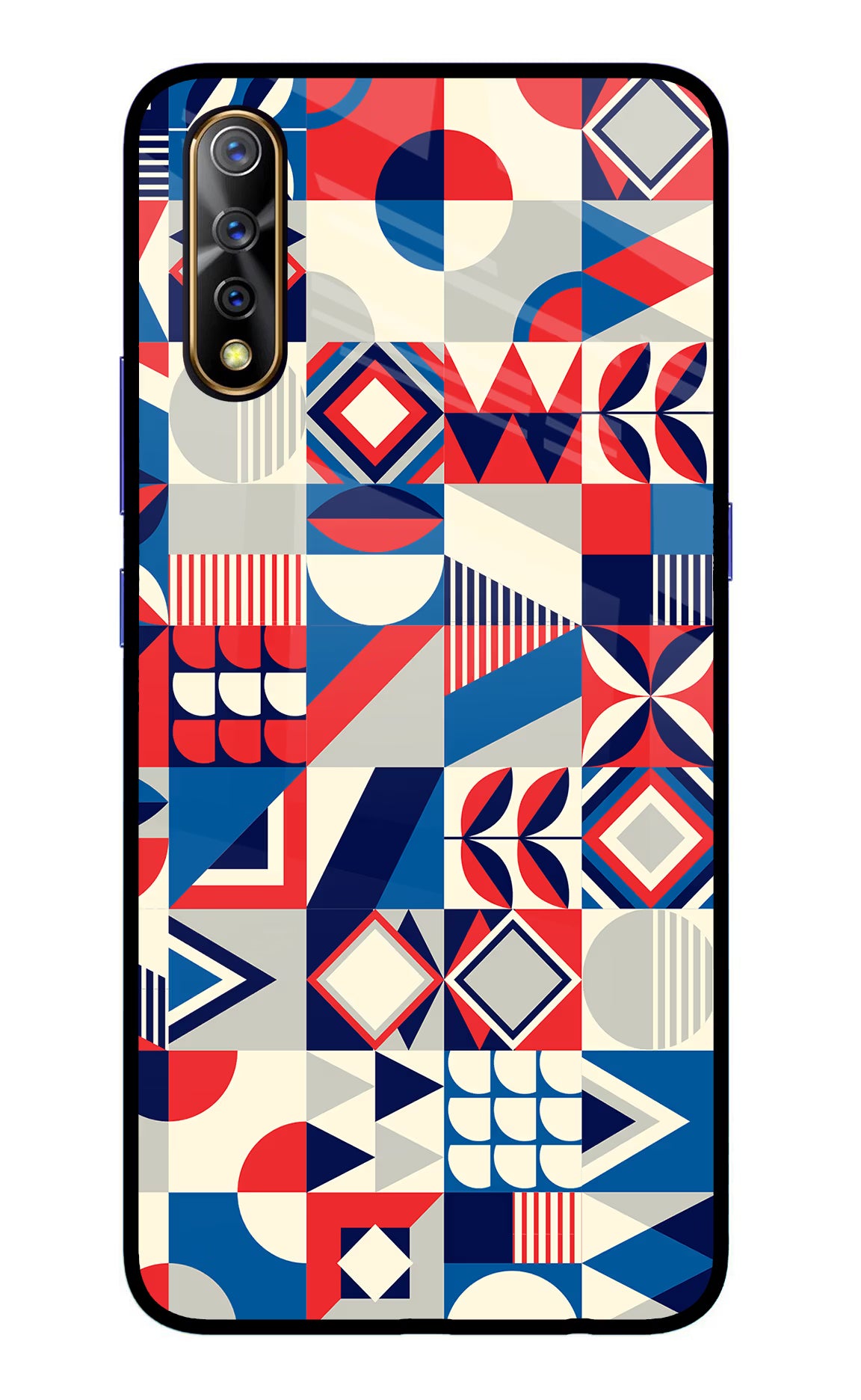 Colorful Pattern Vivo S1/Z1x Glass Case