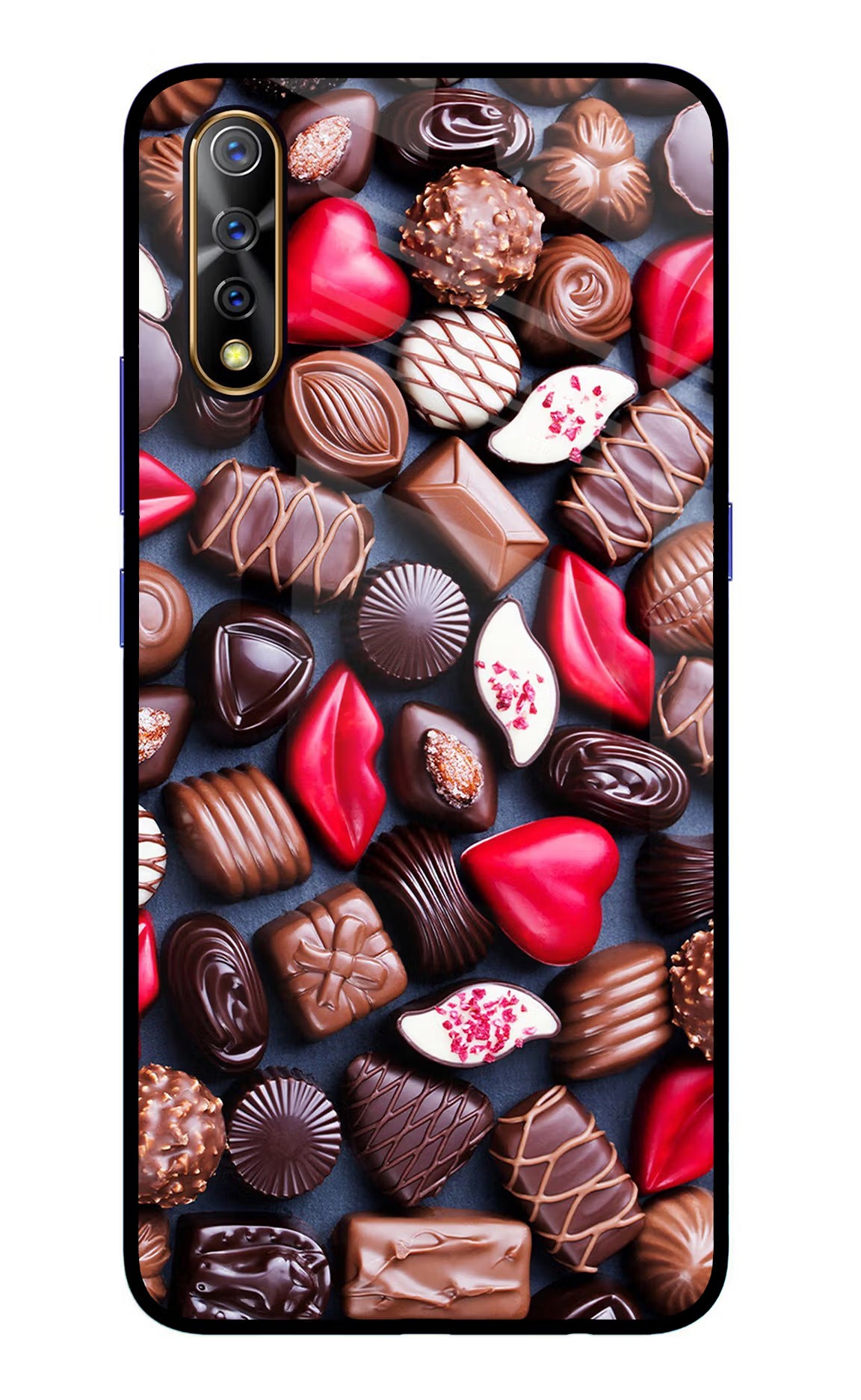 Chocolates Vivo S1/Z1x Glass Case