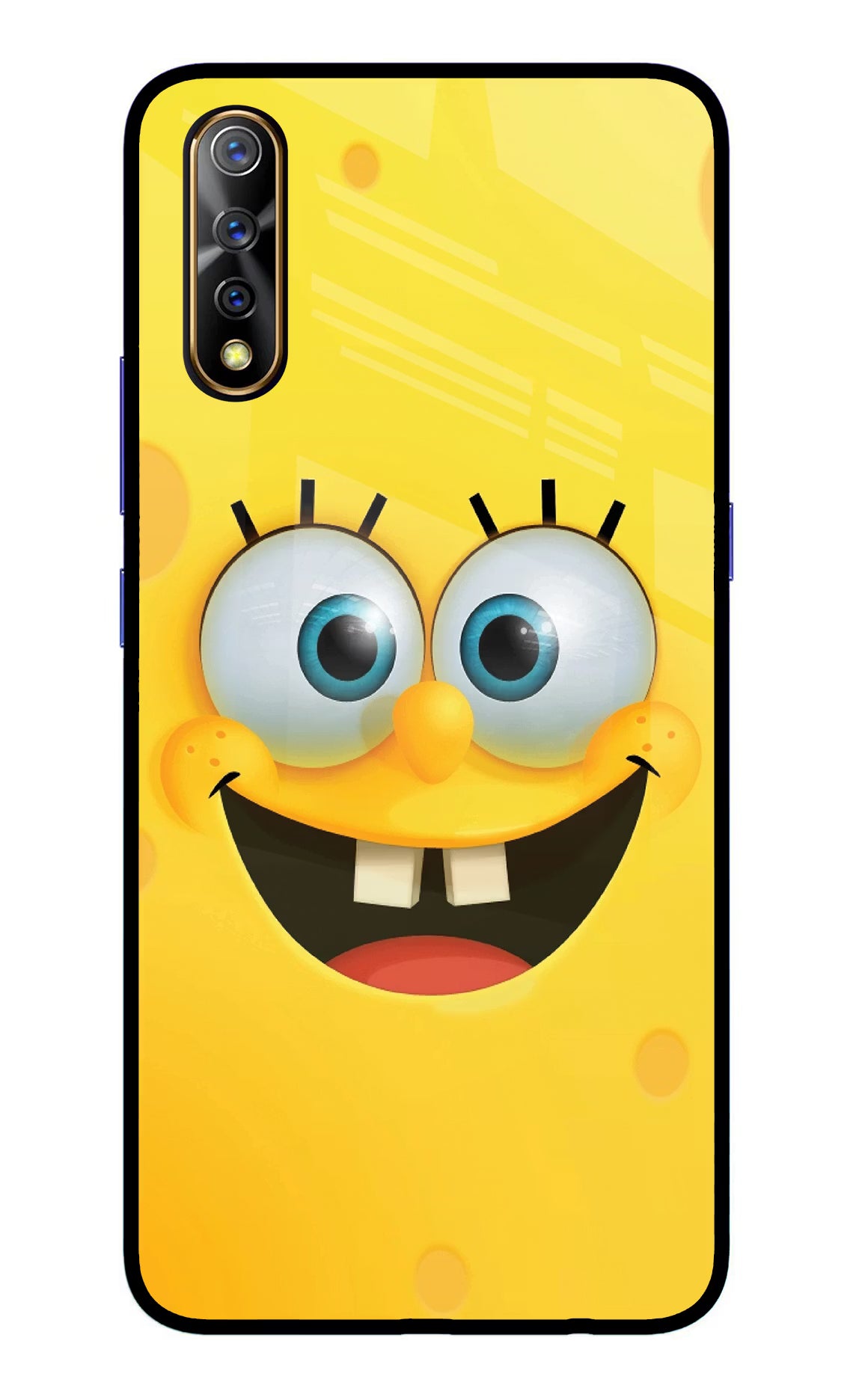 Sponge 1 Vivo S1/Z1x Glass Case Back Cover by Casekaro