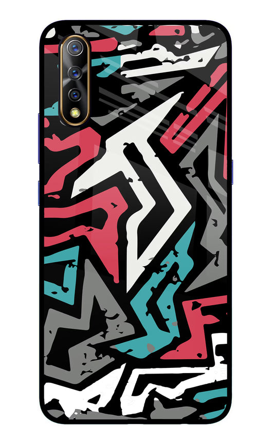 Geometric Graffiti Vivo S1/Z1x Glass Case